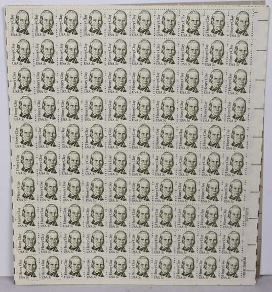 $ 100 Face Value Mint Regular Issue 1 3 5 11 16 & 21 Cent US Sheets