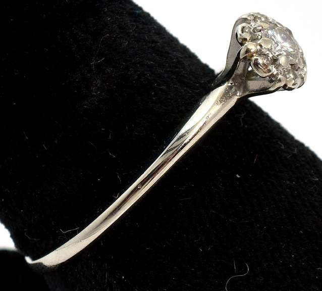 Shimmering 0.19CTW Diamond Ring in 14KT White Gold