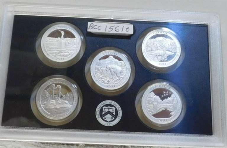 2011 Siilver PROOF Amer Beau Set no box