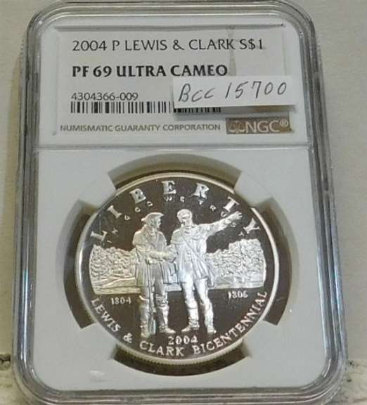 2004-P Lewis & Clark Sil PRF Dol NGC PF69UC
