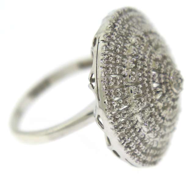 Sterling Silver Cluster Dome Ring