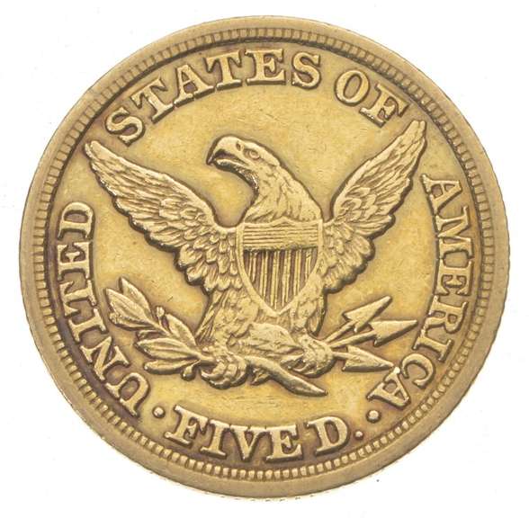 1847 $5.00 Liberty Head Gold Half Eagle