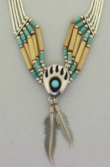 Sterling Silver Native American Necklace