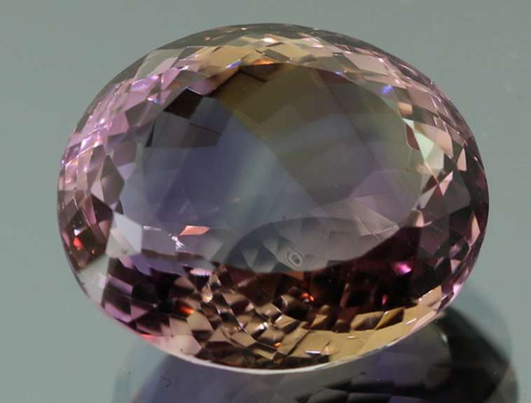 VS clarity 24.37ct unheated real Bolivian Ametrine