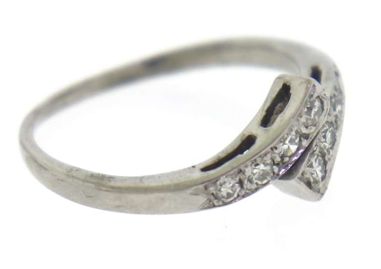 Favorite White Gold Diamond Bypass Ring