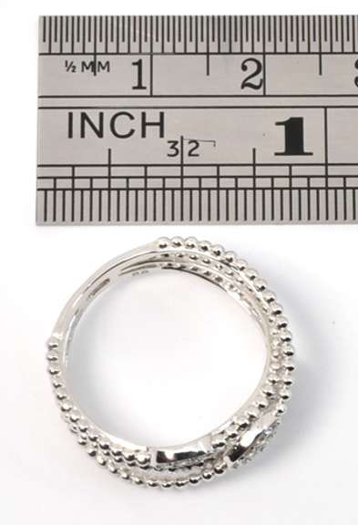 Dramatic Diamond Ring in 14K White Gold