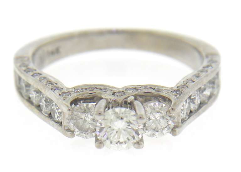 Handsome White Gold 1.50ctw Diamond Ring
