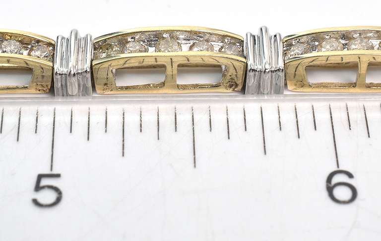 Amazing 3.00CTW Diamond Bracelet in 2-Tone Gold