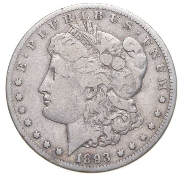 1893-CC Morgan Silver Dollar