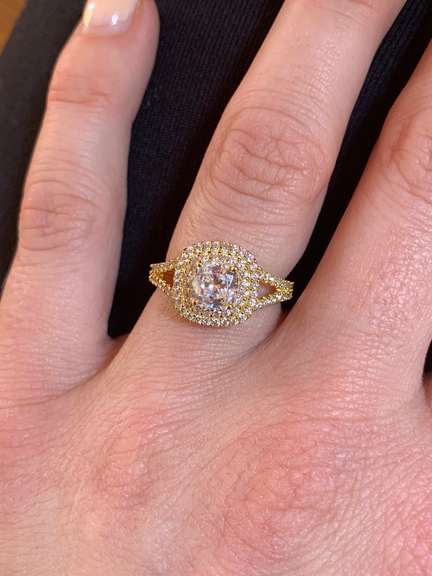 Sterling Silver/GP Gemstone Ring