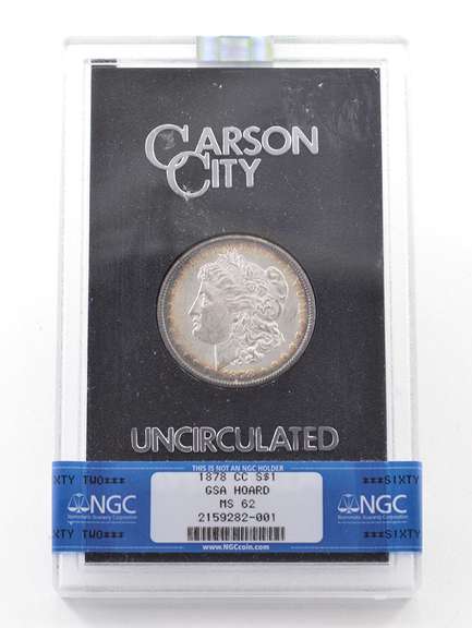 MS62 1878-CC Morgan Silver Dollar - GSA Hoard - Graded NGC