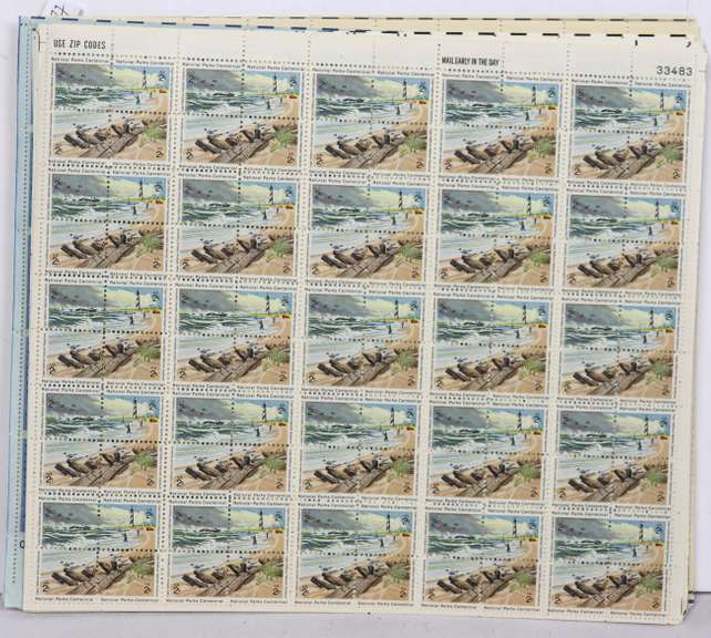 $ 98.60 US Mint Sheet ot 1-6 8 10 13 15 Cents