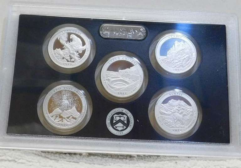 2012 Siilver PROOF Amer Beau Set w/ box