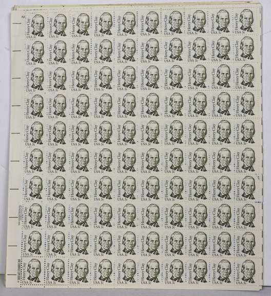 $98 Face Value In Mint Regular Issue 1-6 8 & 12 Cent US Sheets