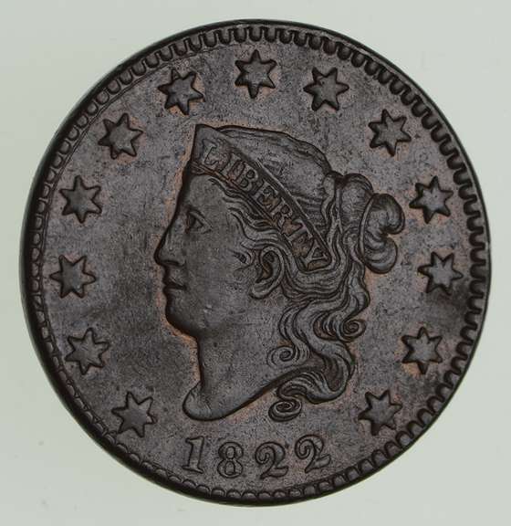 1822 Matron Head Large Cent - Sharp