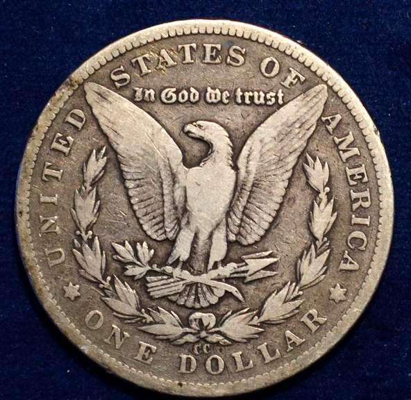 1890 CC Circulated Morgan Dollar