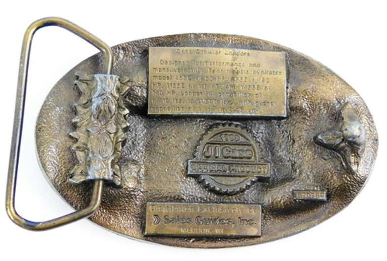 Case Crawler Loaders Brass Belt Buckle