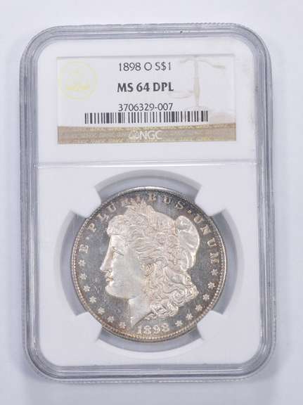 MS64 DPL 1898-O Morgan Silver Dollar - Graded NGC