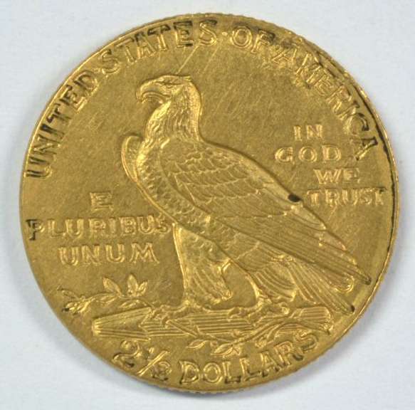 Great-looking 1915 US $2.50 Indian Gold Piece