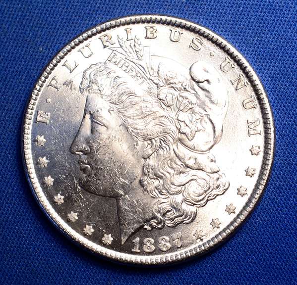 1887 B.U. MORGAN SILVER DOLLAR