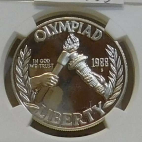 1988-S Olympics Sil PRF Dol NGC PF69UC