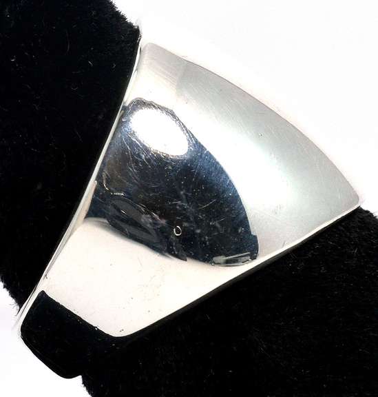 Sterling Silver Thick Band Modern Ring