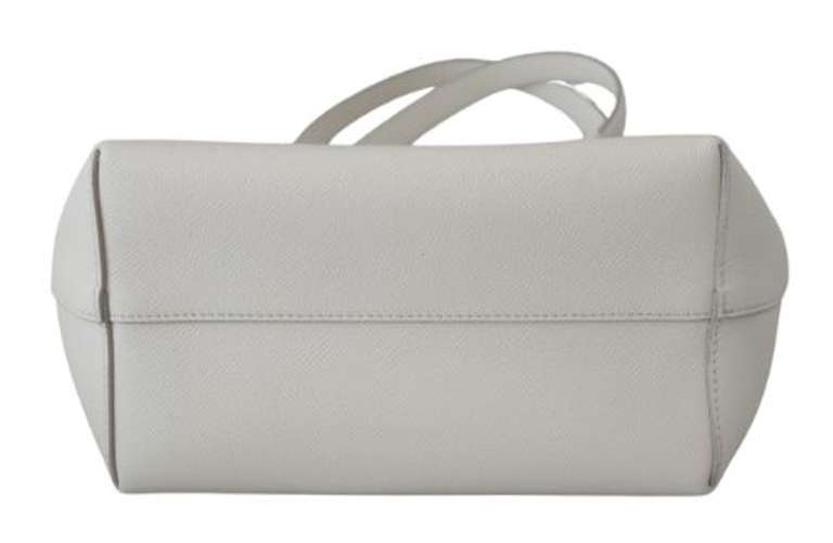 DOLCE & GABBANA  White #DG Women Hand Tote Borse Leather BEATRICE Bag