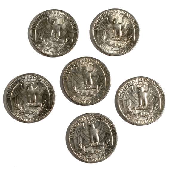 6 BU 1940 P Era Washington Quarters