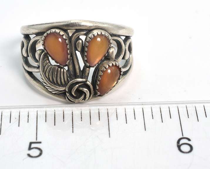 Vintage Sterling Silver Cabochon Ring