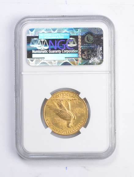 MS62 1911 $10.00 Indian Head Gold Eagle - Graded NGC
