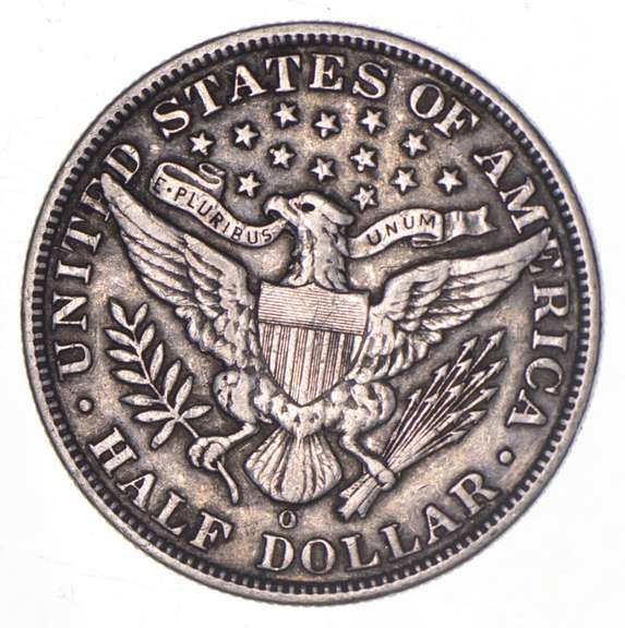 1908-O Barber Half Dollar