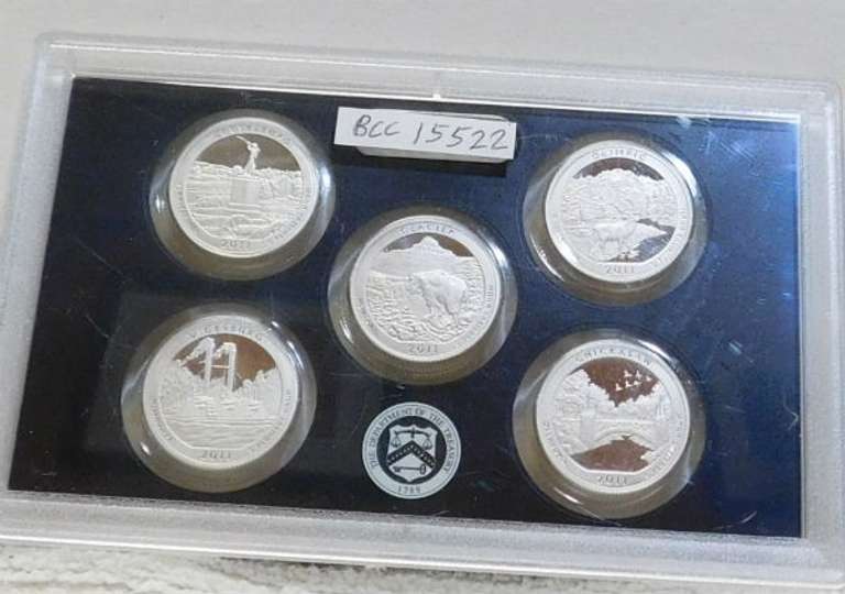 2011 Siilver PROOF Amer Beau Set no box