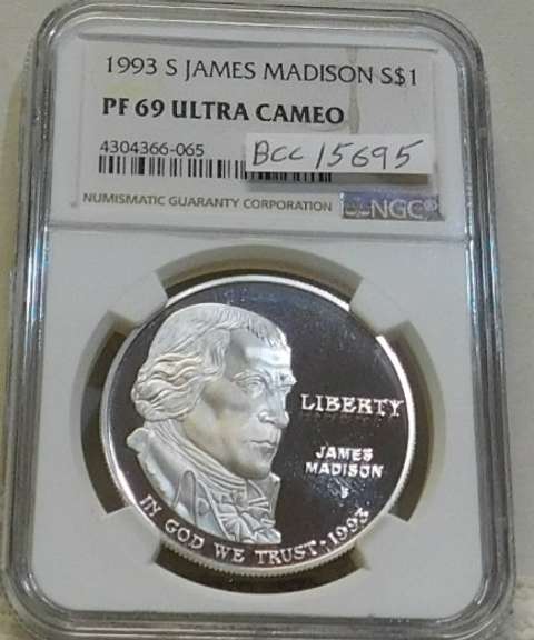 1993-S Madison Sil PRF Dol NGC PF69UC