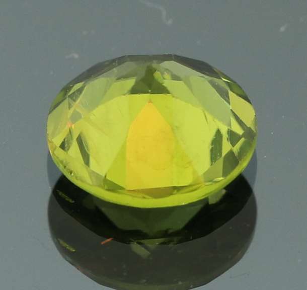 Radiant spring green 2.59ct untreated Peridot solitaire