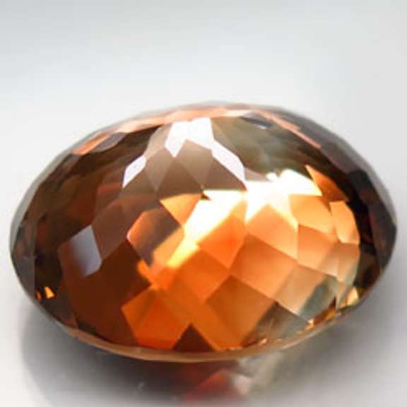 Outstanding 25.17ct bi-color unheated Brazilian Topaz