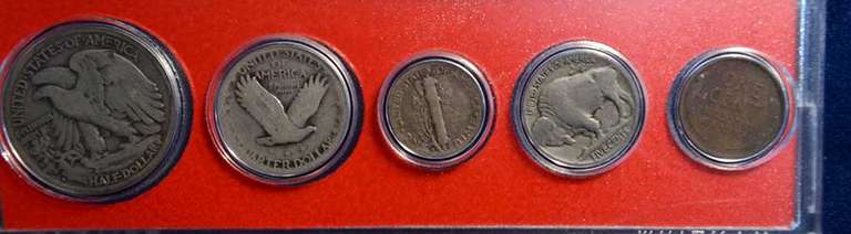 1929 Year Silver Set 5 Coin Set Circulated
