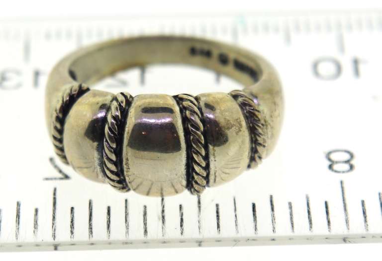 Sterling Silver Signed Rabana Ring