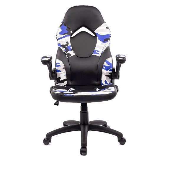 Gaming Chair Racing Style Material Reversible Armrest