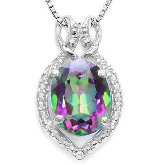 Mystic Gemtone Sterling Pendant