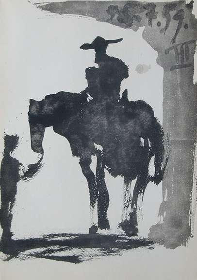 PICASSO LITHOGRAPH FROM 'TOROS Y TOREROS' CIRCA 1962