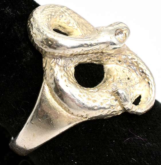 Sterling Silver Snake Ring