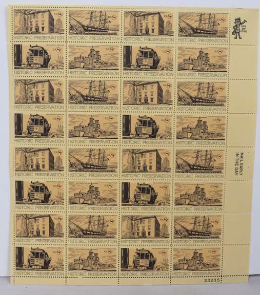 $ 199.76 Face Value In Mint 8 Cent US Comm Sheets