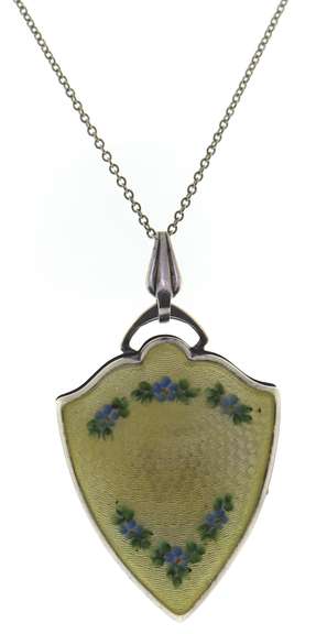 Sterling Silver Necklace with 2 Pendants