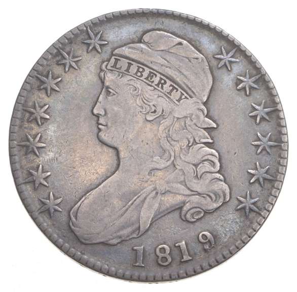 1819 Capped Bust Half Dollar - 19/8