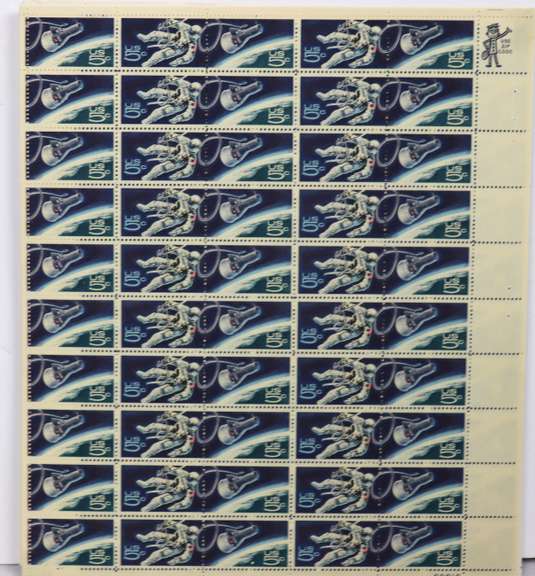Monster Lot Of  Mint Uncancelled US Space Sheet Issues