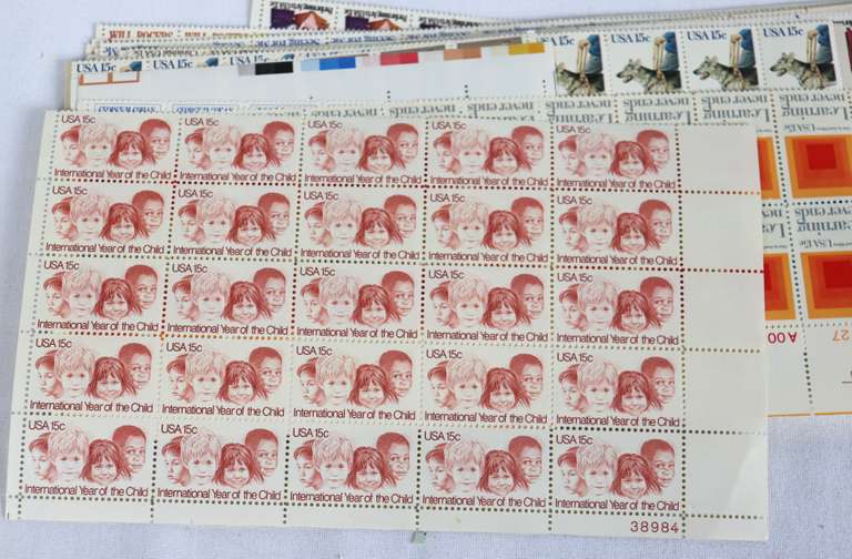 $172.95 Face Value In Mint 15 Cent US Comm Plate Block