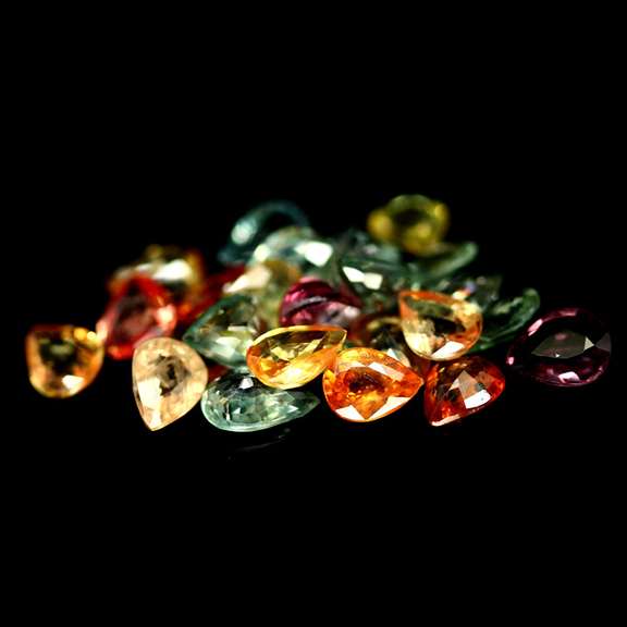 Heavy 7.23ct pure Songean Sapphire set