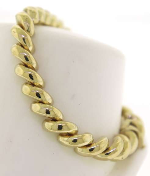 Handsome 14kt Yellow Gold San Marco Bracelet