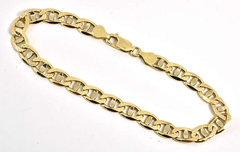 Sturdy Man's Anchor Link Bracelet