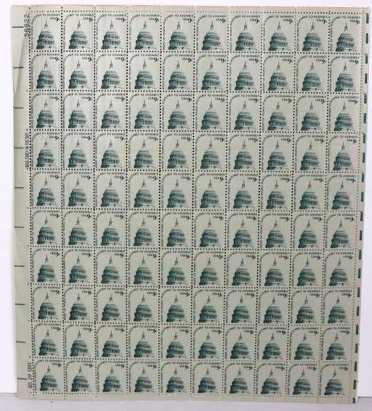 $ 83 Face Value In Mint Regular Issue 1-5 9 & 11 13 21 Cent US Sheets